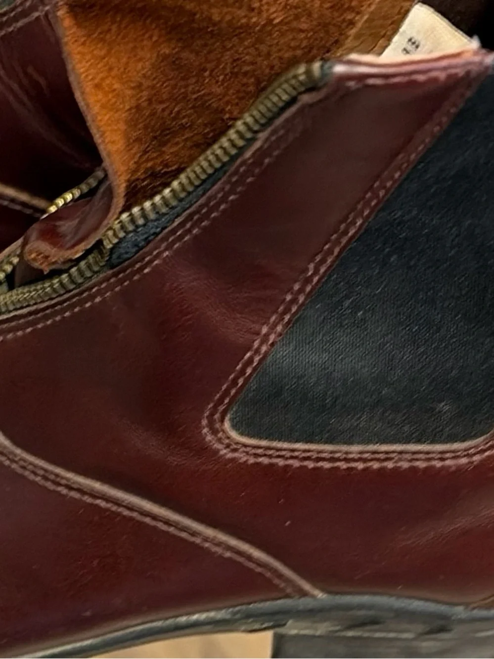 Ariat Men's Front-Zip Chukka Boots - Burgundy Brown Sz 8